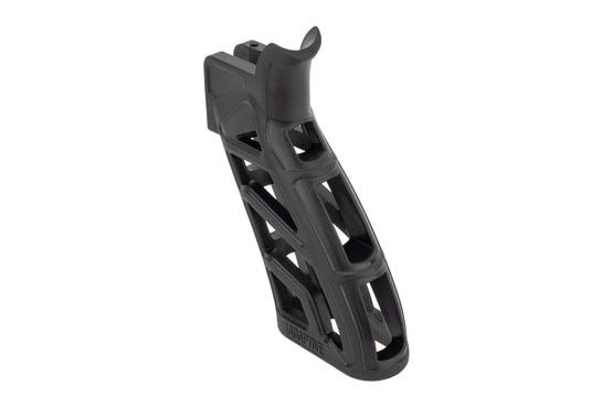 Adaptive Tactical black LTG lightweight tactical grip for the AR-15 has a skeletonized design that reduces weight